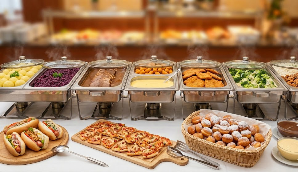 Auswahl einen köstlichen Buffets